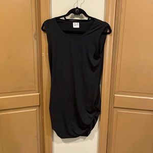 PLANET by Lauren G sleeveless black top microfiber